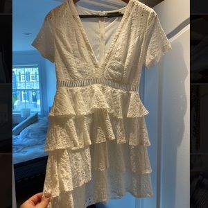 Pretty little thing white Skater dress